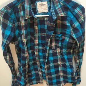 Women’s Abercrombie and Fitch flannel-size m.